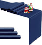 4-Pack Navy Blue Satin Table Runner 12 x 108 Inch Long Bright and Smooth Silk by Pufogu