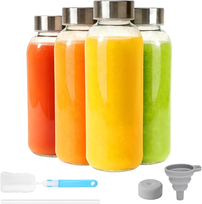 Sursip 16 oz Glass Juice Bottles by Sursip%C2%AE