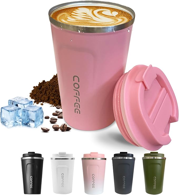 SPLMIFA Travel Coffee Mugs Leak-Proof, Reusable Coffee Cups by SPLMIFA