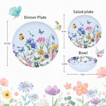12 Piece Melamine Dinnerware Sets - Image 2