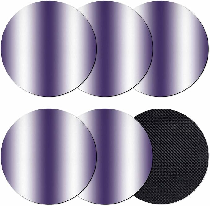 Ombre Purple Coasters Set of 6, Modern Minimalist Geometric Gradient Color by PIEPLE