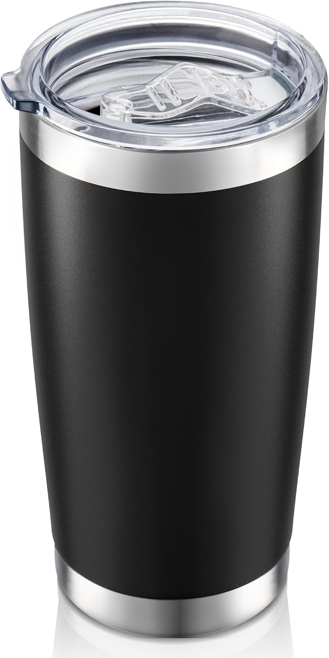 20 oz Tumbler with Lid Stainless Steel Insulated Tumblers, 1 Pack | Leak Proof by Unknown
