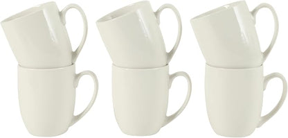 Gibson Home Great Essentials 16 Ounce Porcelain Coffee Mugs by GibsonHomewares