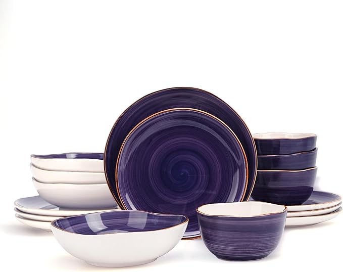 Highland 16-Piece Dinnerware Set Service - Image 8