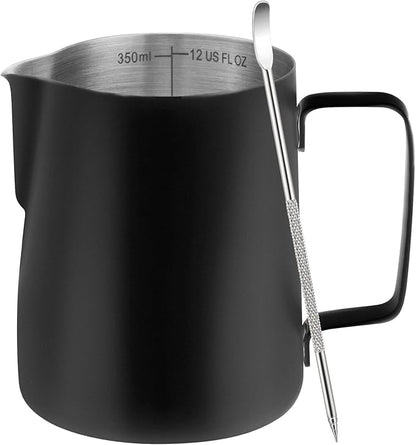 Amrules Milk Frothing Pitcher, 12oz Milk Frother Cup by Amrules