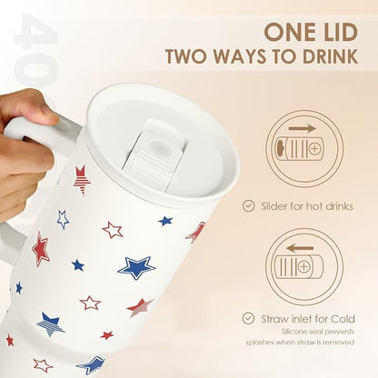SANDJEST American Flag 40oz Tumbler - Image 4