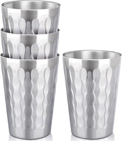 Beasea 15oz Stainless Steel Cups, 4 Pack Double Wall Metal Stackable Insulated - Image 7