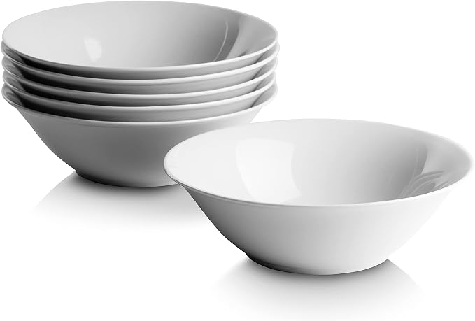 10 Strawberry Street Simply White 7" Round Cereal Bowl by 10StrawberryStreet