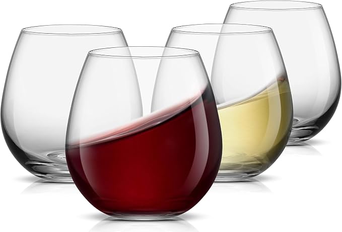 JoyJolt Spirits Stemless Wine Glasses by JoyJolt