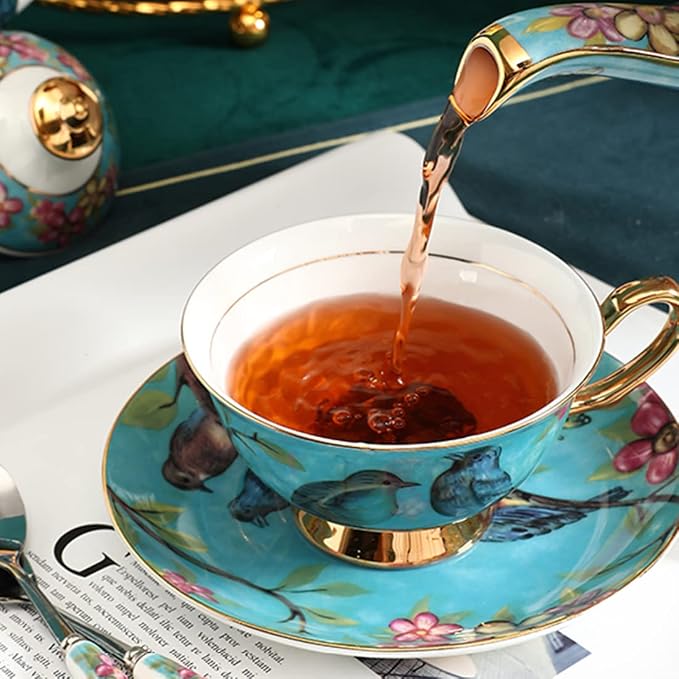 Bone China Blue Bird Tea Cup - Image 5