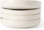 famiware Milkyway 33 oz Pasta Bowls Set of 4, Creamy White | Double Reactive by Famiware