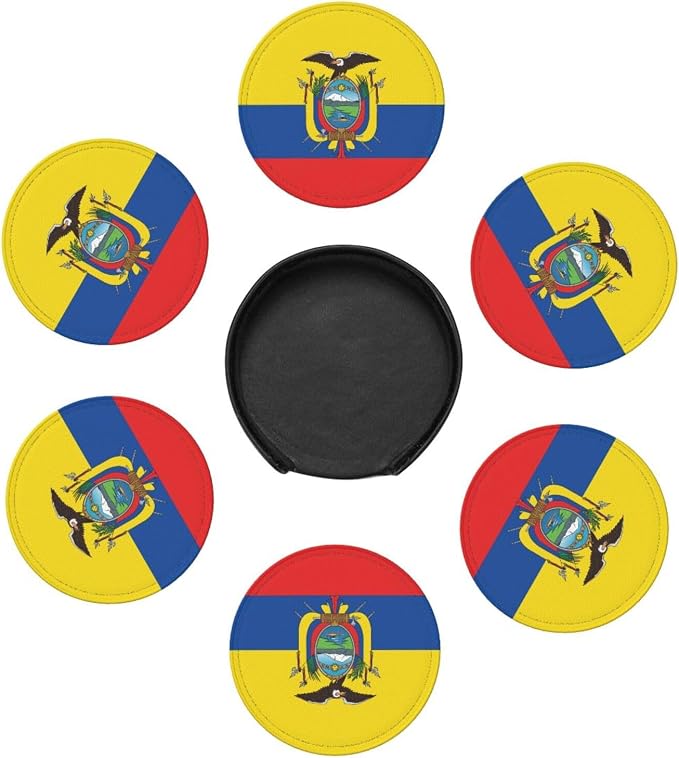 Ecuadorian Flag Coasters for Drinks - Image 7
