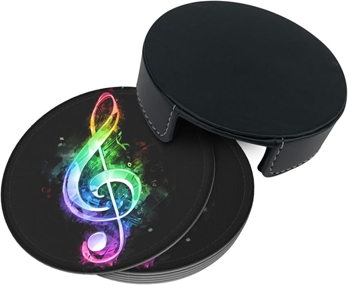 6 Pcs Leather Coasters for Drinks - Image 4