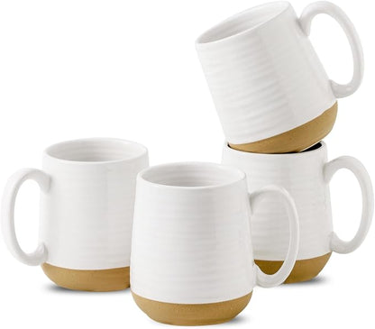 HASENSE Coffee Mugs Set of 4, 15oz Ceramic Coffee Cups by Hasense
