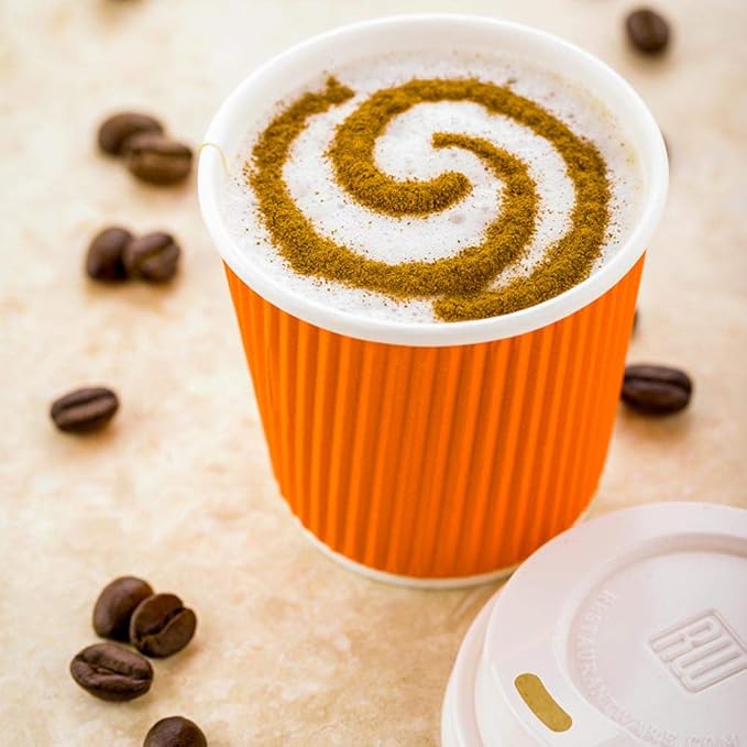 Restaurantware 4 Ounce Ripple Wall Disposable Coffee Cups, 500 Insulated Orange - Image 7