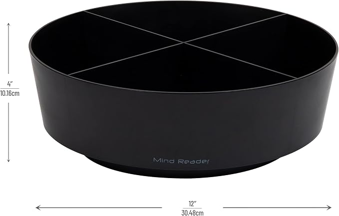 Mind Reader Snack Carousel, Countertop Organizer, Snack Tray, Condiment Holder - Image 3