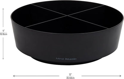 Mind Reader Snack Carousel, Countertop Organizer, Snack Tray, Condiment Holder - Image 3