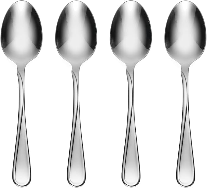 Oneida Silverware Set, Flight Everyday Flatware Dinner Spoons Set, Service by Oneida