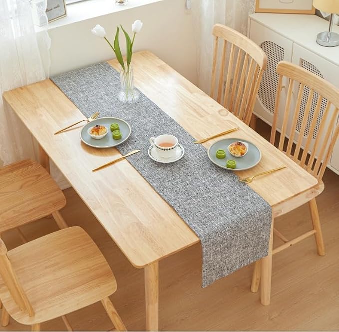 ZAIIVE Polyester Table Runner, Minimalist Style Table Runner 70 Inches Long - Image 5