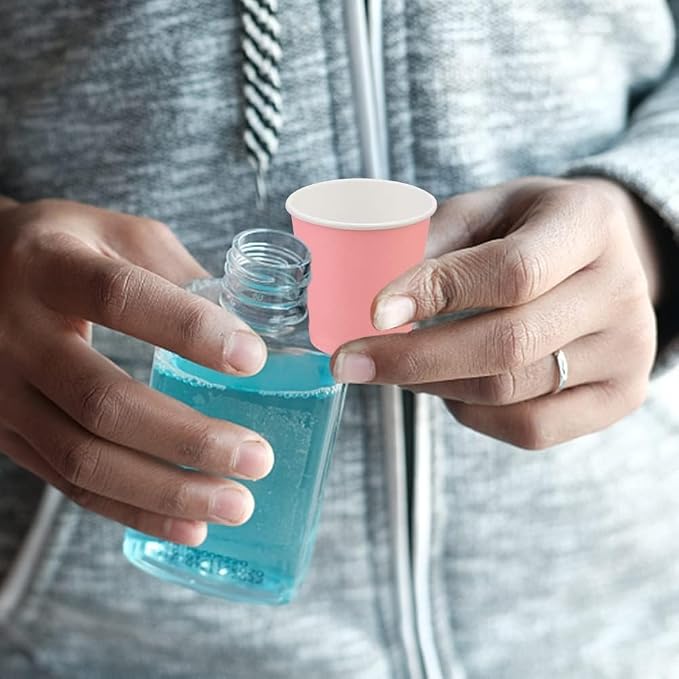 3 oz Small Paper Cups, 100 Pack Bathroom Cups Mouthwash Cups | 3 oz Disposable - Image 6