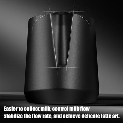 Handleless Milk Frothing Pitcher Stainless Steel Steamer Cup - Image 6