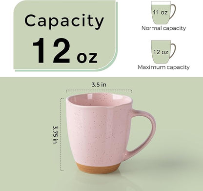 AmorArc 12oz Coffee Mugs, Ceramic Coffee Mugs set of 4 - Image 2