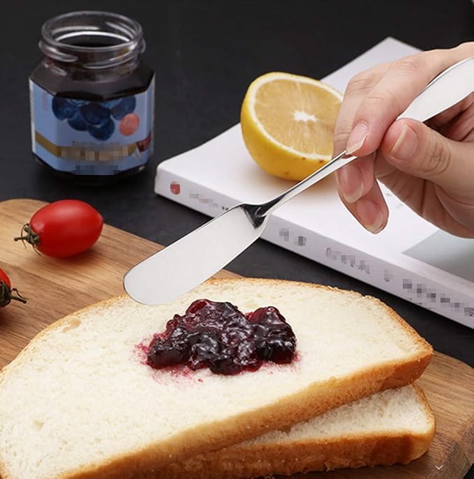 Colorsheng Set of 5 Stainless Steel Butter Knife, Butter applicator, Breakfast - Image 4