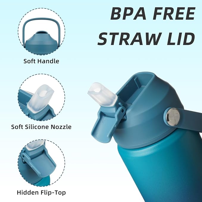 BJPKPK 12oz Insulated Water Bottle, Stainless Steel Bottle - Image 2