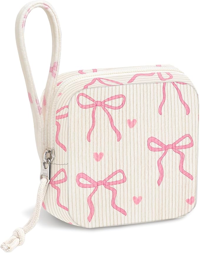 Corduroy Period Pouch Women Cute Sanitary Pad Pouch | Portable Tampon Holder by CetyVoyie