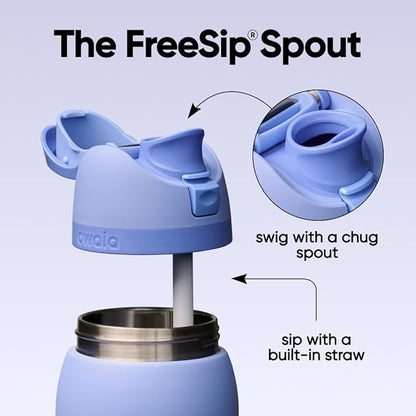 Owala FreeSip Stainless Steel Water Bottle 40 oz Out of the Blue - Image 3