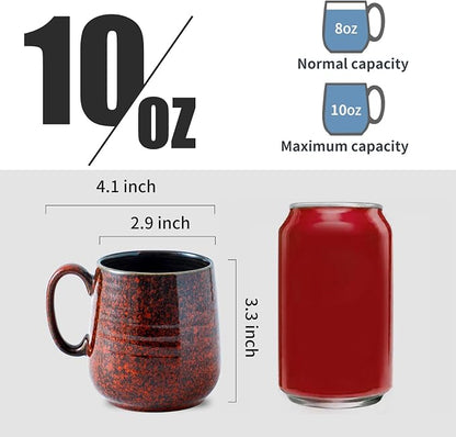 Hasense Coffee Mugs 8 oz, Ceramic Small Espresso Cups Set of 6, Mini Cups - Image 3