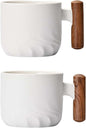 Zurucily Porcelain Espresso Cups Set of 2, Small Tea Cups, 2 oz Ceramic by zurucily