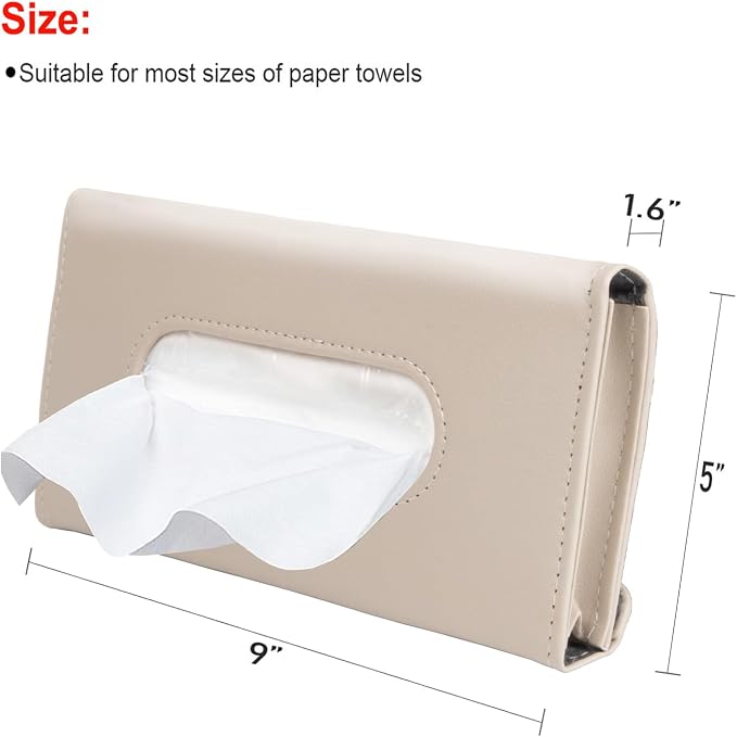 Carstuus Beige Car Tissue Holder - Image 4