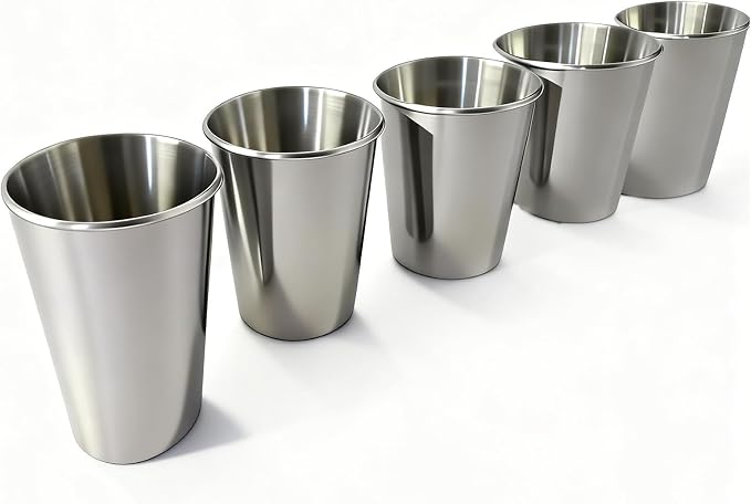 Unbreakable 10 oz Stainless Steel Kids Cups by Unknown