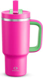 ENCOOL 32 oz Tumbler with Handle and Straw: Stainless Steel Insulated Tumbler by ENCOOL