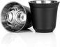 RECAPS 80ml Stainless Steel Espresso Cups Set | 2 Pack Double Wall 304 by RECAPS