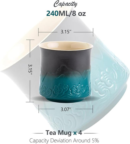 ZENS Japanese Tea Cups Set of 4 - Image 6