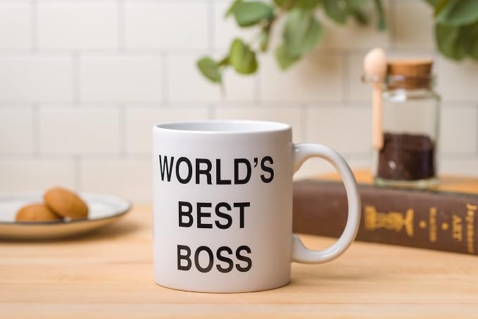 Silver Buffalo The Office World's Best Boss Ceramic Mug, 20 Ounce - Image 5