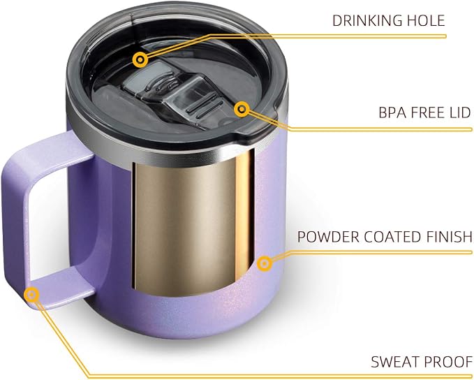 12 oz Insulated Travel Coffee Mug - Image 3