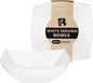 R-kay 6 Pack Square Extra Large Plastic White Serving Bowls -128 Oz White by R-KAY