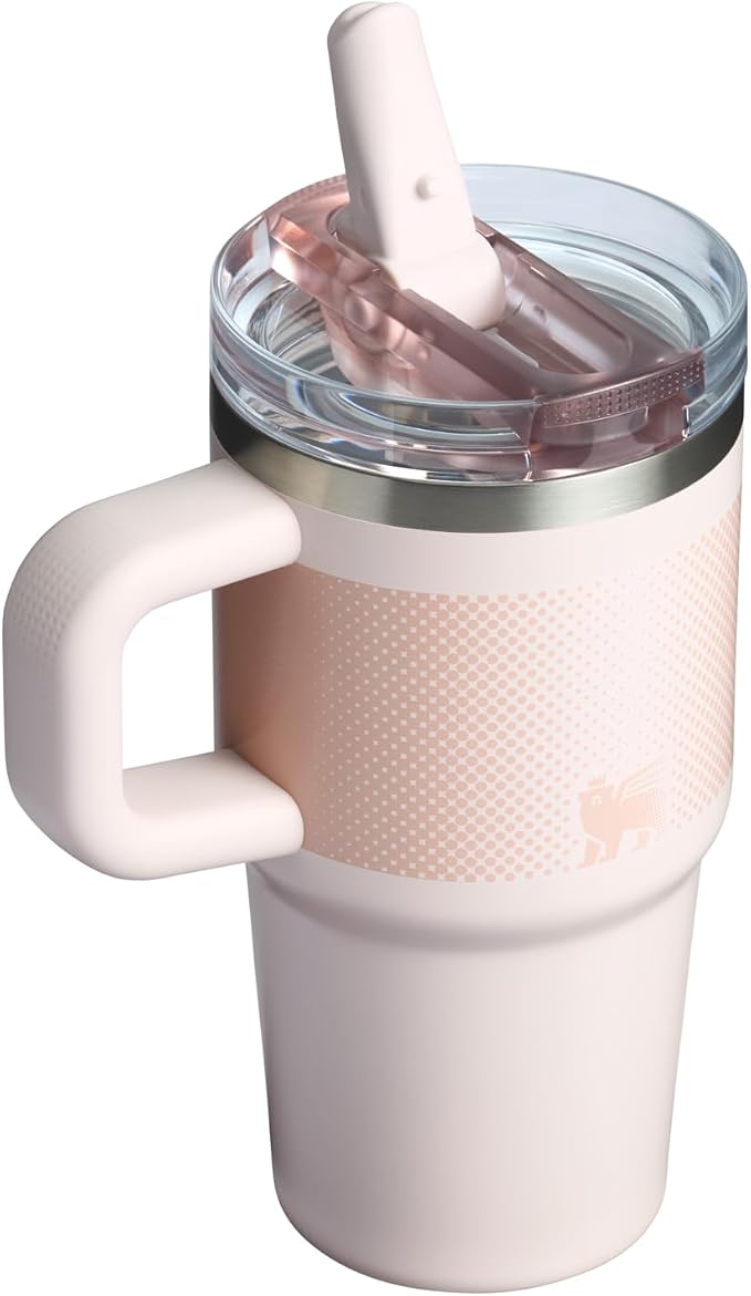 STANLEY Quencher ProTour Flipstraw Tumbler, 20 oz, Rose Quartz - Image 3