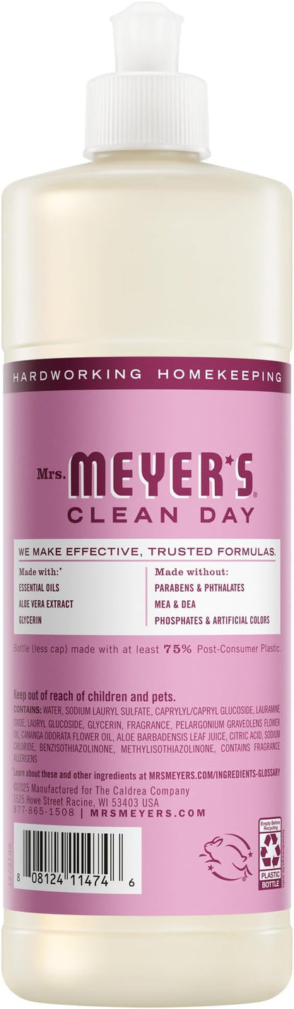 MRS. MEYER'S CLEAN DAY Liquid Dish Soap, Peony, 16 fl. oz