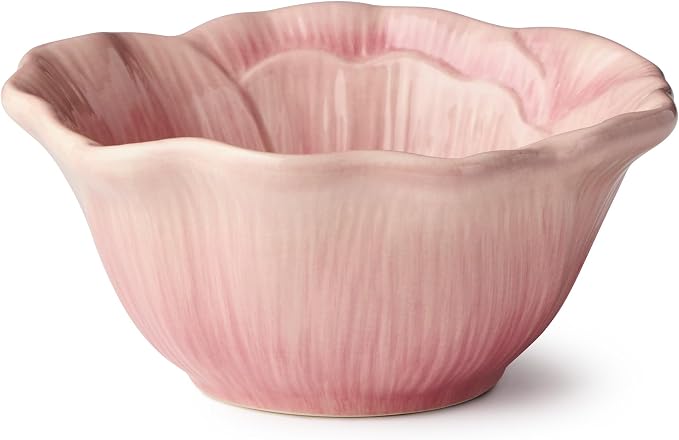 Wildflowers 3‑D Ceramic ICE CREAM/DESSERT BPWLS, sculpted floral bowls - Image 2
