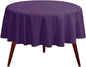 Gee Di Moda Round Tablecloth - 108 Inch Purple Round Table Cloth for 48 to 72 Inch Round Tables - Heavy Duty Washable Fabric - for Buffet Table, Holiday Party, Dinner, Wedding & Baby Shower
