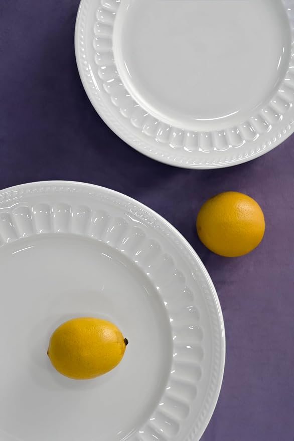 kanthea Bone China Dinner Plates, 10.5'' Ceramic Plates - Image 9