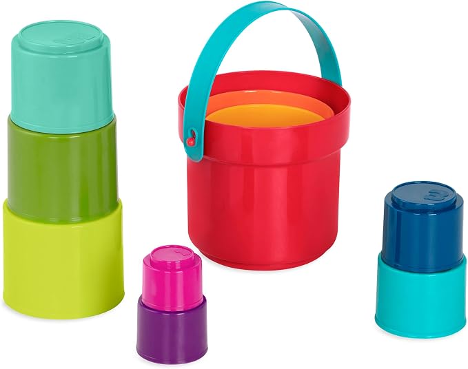 Battat Stacking Cups, Stack Up Cups Nesting Toy Set, 10 Pieces, Toddler | 9 - Image 2