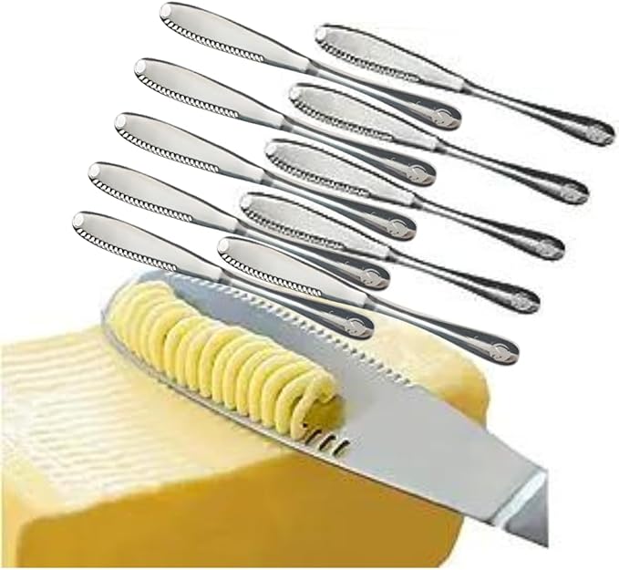 Stainless Steel Butter Spreader, Butter Knife - 3 in 1 Kitchen Gadgets by Worldwideinfluence