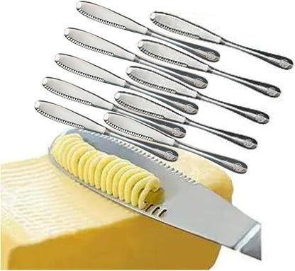 Stainless Steel Butter Spreader, Butter Knife - 3 in 1 Kitchen Gadgets by Worldwideinfluence