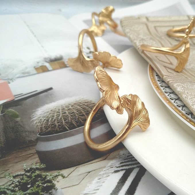 Ginkgo Leaf Napkin Rings - Image 4