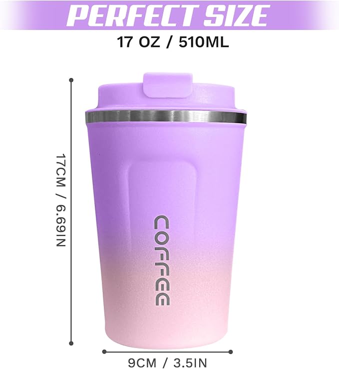 SPLMIFA Travel coffee mugs leak-proof, coffee cups - Image 4